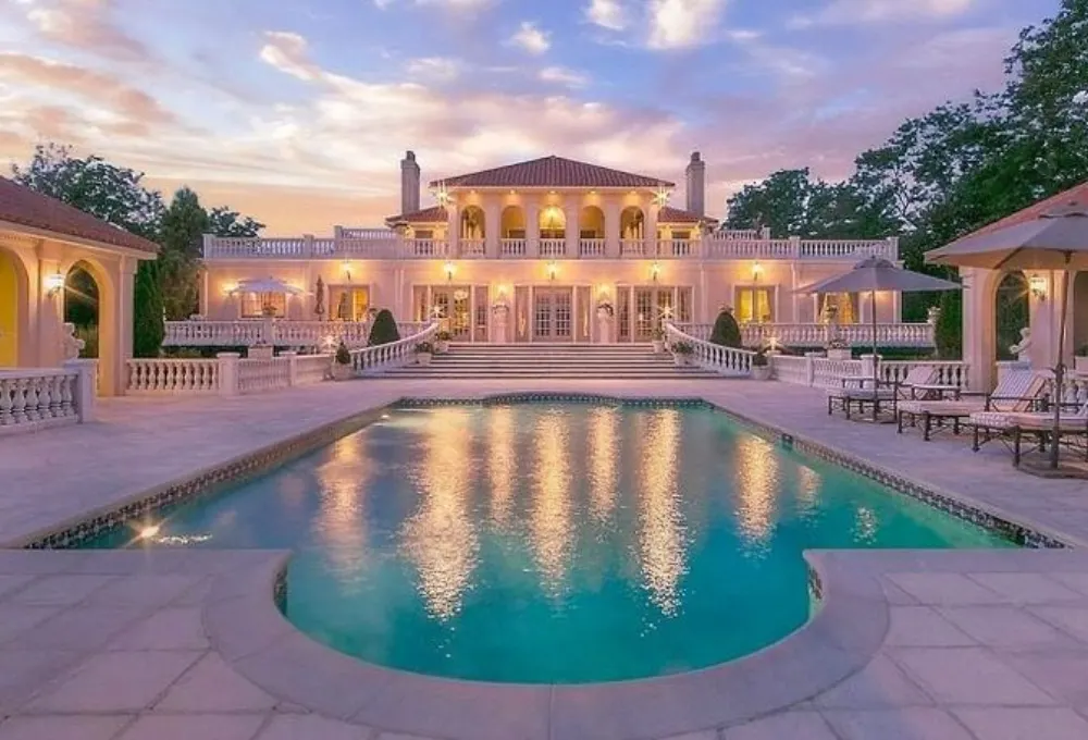 View of the magnificent Lynda Weinman House showcasing its unique architectural design in Montecito.